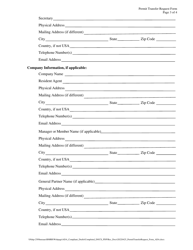 Reclamation Permit Transfer Request Form With R085 Affidavit - Nevada, Page 3