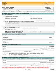 Change of Address and Direct Deposit Form - Canada, Page 3