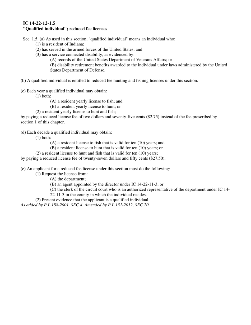 State Form 50833 Application for Indiana Reduced Fee Hunting and Fishing License for Disabled Indiana Veterans - Indiana, Page 3