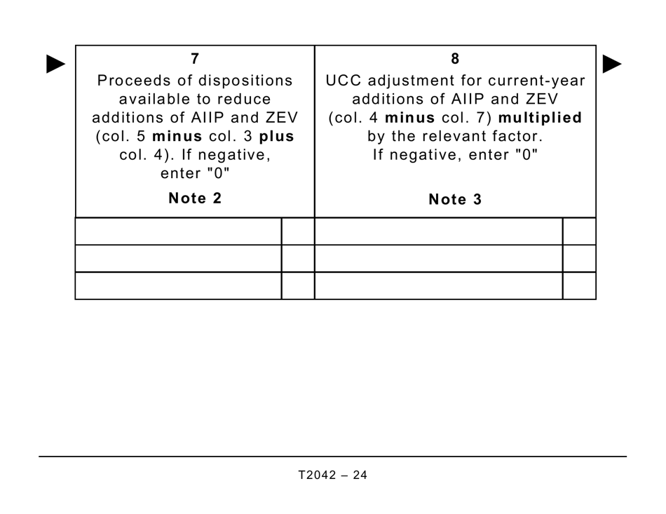 Form T2042 Statement of Farming Activities - Large Print - Canada, Page 24