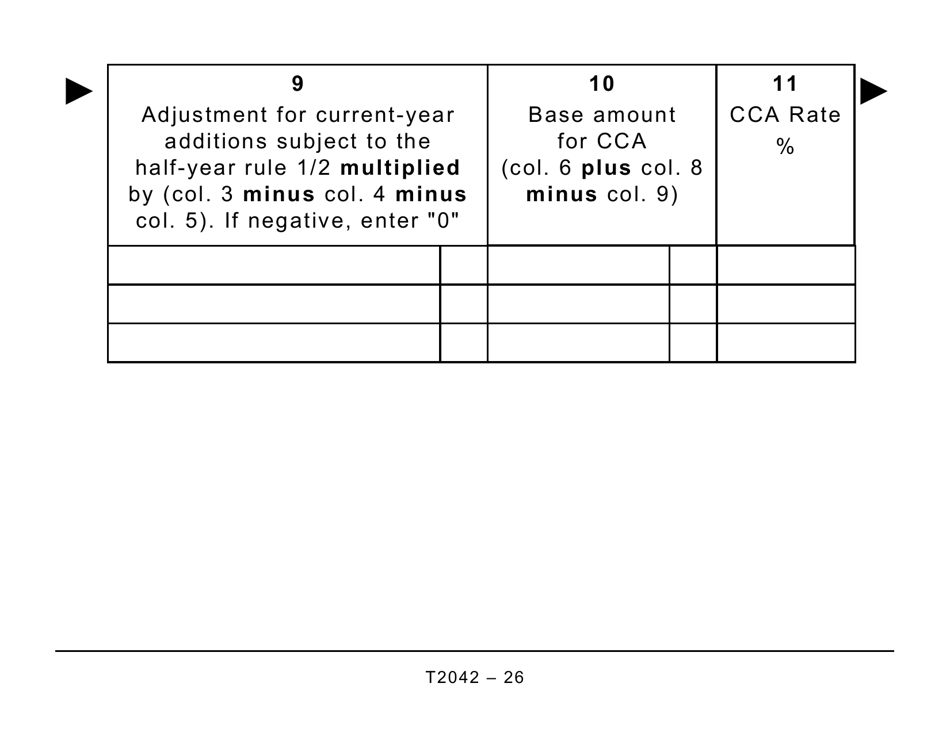 Form T2042 Statement of Farming Activities - Large Print - Canada, Page 26