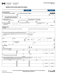 Form IMM0008 Generic Application Form for Canada - Canada