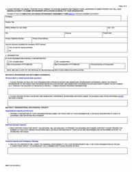Form IMM0109 Application to Become a Sponsorship Agreement Holder - Canada, Page 2