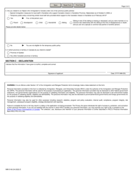 Form IMM0148 Schedule 1 Application for Permanent Residence Under the Updated Temporary Public Policy for Extended Families of Former Afghan Interpreters - Canada, Page 2