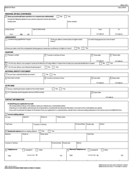 Form IMM1295 Application for a Work Permit Made Outside of Canada - Canada, Page 2