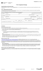 Document preview: Form T1134-1 Supplement Package - Canada