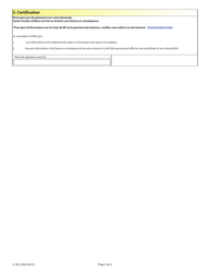 Forme 4.16F Formulaire Sur Les Frais Pour Fiche Maitresse Pour Les Medicaments a Usage Humain - Canada (French), Page 2