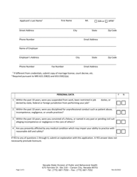 Radiation Control Program Limited License Form - Nevada, Page 2