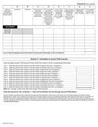 Form RC243 Schedule A Excess Tfsa Amounts - Canada, Page 7