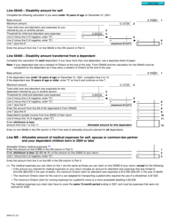Form T2203 (9406-D) Worksheet ON428MJ Ontario - Canada, Page 2