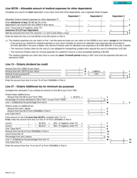 Form T2203 (9406-D) Worksheet ON428MJ Ontario - Canada, Page 3