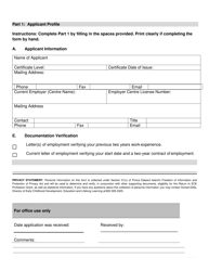 Return to Ece Profession Grant Application - Prince Edward Island, Canada, Page 2