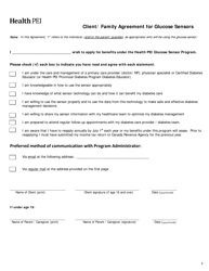 Initial Family Contribution Assessment and Release of Information Form - Pei Insulin Pump Program and Glucose Sensor Program - Prince Edward Island, Canada, Page 6