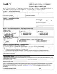 Initial Family Contribution Assessment and Release of Information Form - Pei Insulin Pump Program and Glucose Sensor Program - Prince Edward Island, Canada, Page 7