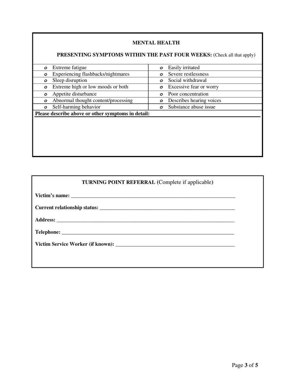 Clinical Services Referral Form - Prince Edward Island, Canada, Page 3