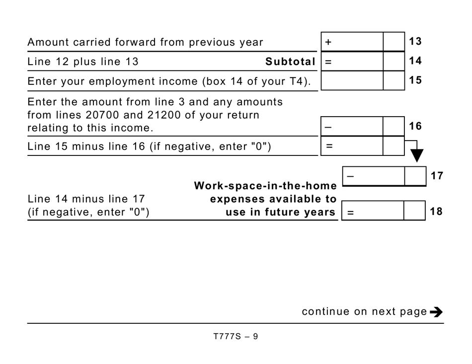 Form T777S Download Printable PDF or Fill Online Statement of ...