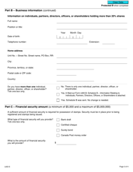 Form L603 Vaping Prescribed Person Application - Canada, Page 3