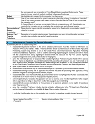Agri-Food Growth Program Application Form - Prince Edward Island, Canada, Page 4
