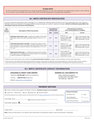 Form VSA509C Application for Change of Gender Designation (Minors Aged Under 12 Years) - British Columbia, Canada, Page 4
