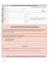 Form VSA509A Application for Change of Gender Designation (Adults and Minors Aged 12 Years and Older) - British Columbia, Canada, Page 4