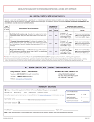 Form VSA509A Application for Change of Gender Designation (Adults and Minors Aged 12 Years and Older) - British Columbia, Canada, Page 5