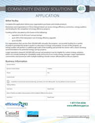 Form DG-1026 Community Energy Solutions Application - Prince Edward Island, Canada, Page 2