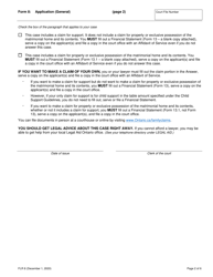 Form 8 Application (General) - Ontario, Canada, Page 2