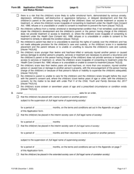 Form 8B Application (Child Protection and Status Review) - Ontario, Canada, Page 4