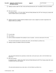 Form 8B Application (Child Protection and Status Review) - Ontario, Canada, Page 5
