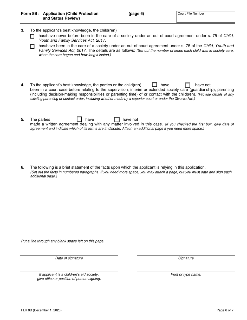 Form 8B - Fill Out, Sign Online And Download Fillable PDF, Ontario ...