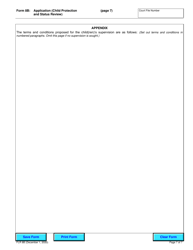 Form 8B Application (Child Protection and Status Review) - Ontario, Canada, Page 7