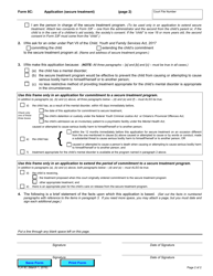 Form 8C Application (Secure Treatment) - Ontario, Canada, Page 2