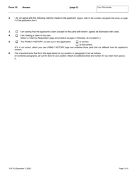 Form 10 Answer - Ontario, Canada, Page 2