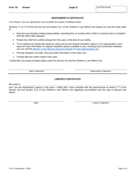 Form 10 Answer - Ontario, Canada, Page 3
