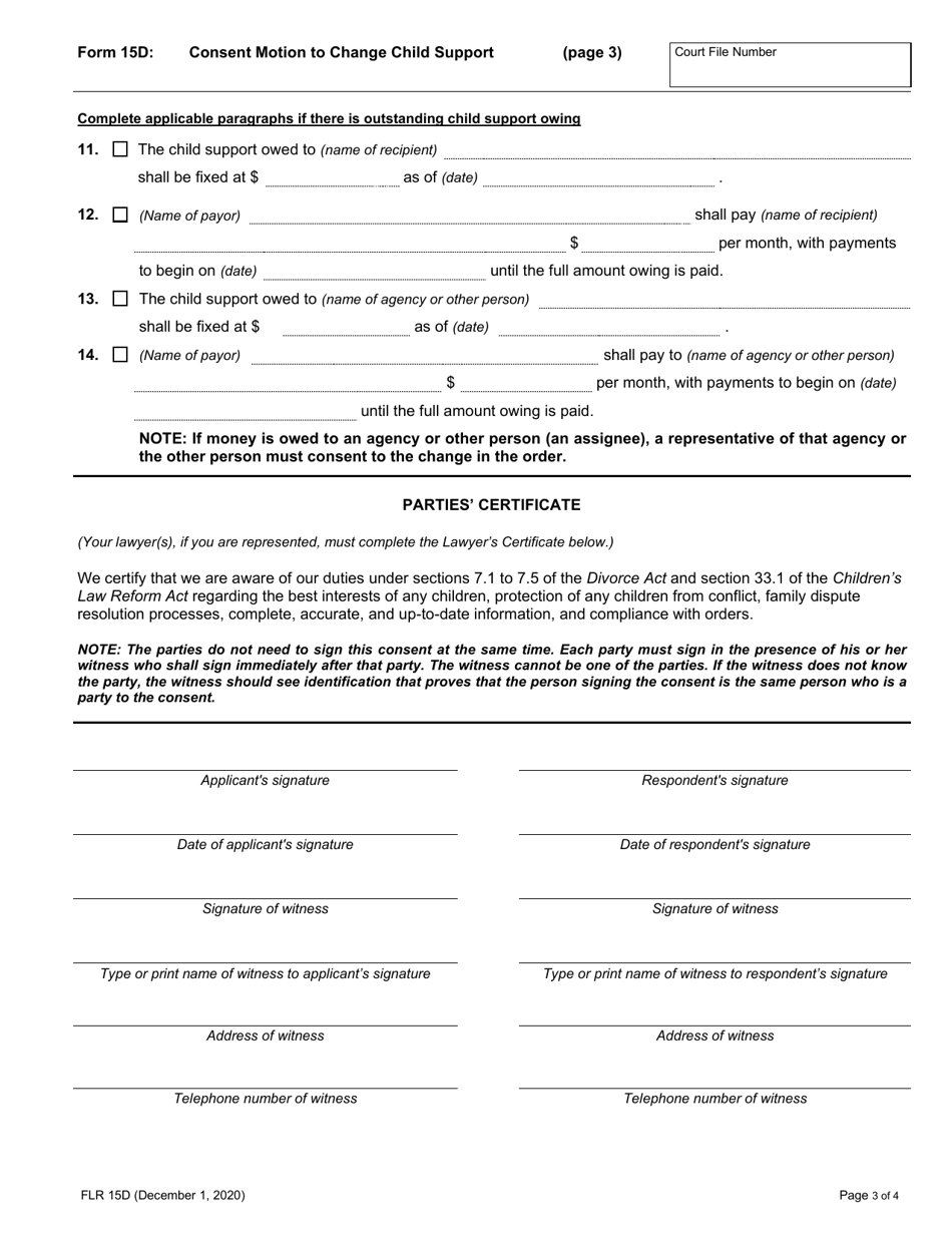 Form 15D - Fill Out, Sign Online and Download Fillable PDF, Ontario ...