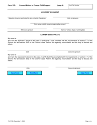 Form 15D Consent Motion to Change Child Support - Ontario, Canada, Page 4