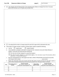 Form 15B Response to Motion to Change - Ontario, Canada, Page 2