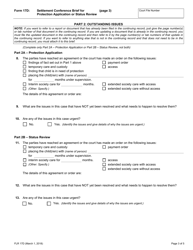 Form 17D Settlement Conference Brief for Protection Application or Status Review - Ontario, Canada, Page 3