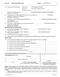 Form 26 Statement of Money Owed - Ontario, Canada, Page 3