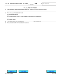 Form 26 Statement of Money Owed - Ontario, Canada, Page 6