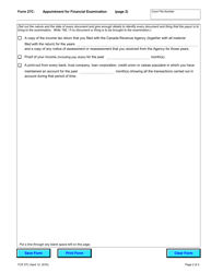 Form 27C Appointment for Financial Examination - Ontario, Canada, Page 2