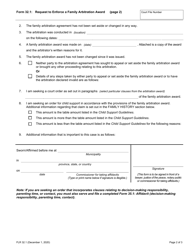 Form 32.1 Request to Enforce a Family Arbitration Award - Ontario, Canada, Page 2