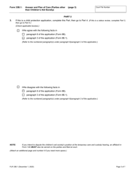 Form 33B.1 Answer and Plan of Care (Parties Other Than Children&#039;s Aid Society) - Ontario, Canada, Page 3