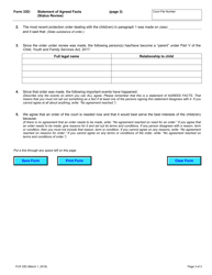 Form 33D Statement of Agreed Facts (Status Review) - Ontario, Canada, Page 3