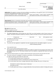 Document preview: Form 34A Affidavit of Parentage - Ontario, Canada
