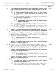 Form 34K Certificate of Clerk (Adoption) - Ontario, Canada, Page 4