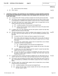Form 34K Certificate of Clerk (Adoption) - Ontario, Canada, Page 5