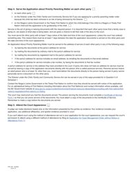 Form 15 (PFA722) Application About Priority Parenting Matter - British Columbia, Canada, Page 4
