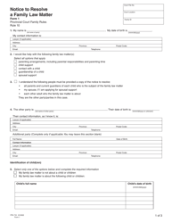 Form 1 (PFA710) Notice to Resolve a Family Law Matter - British Columbia, Canada, Page 4