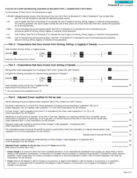 Form T2 Schedule 502 Ontario Tax Credit for Manufacturing and Processing (2022 and Later Tax Years) - Canada, Page 3